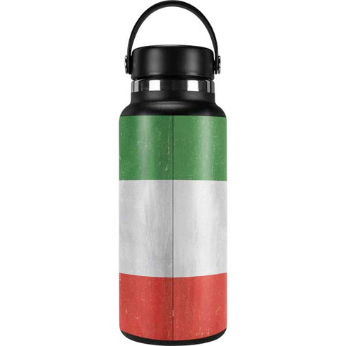 Italy Flag Distressed Hydro Flask 32oz Wide Mouth Skin