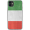 Italy Flag Distressed iPhone 11 Clear Case