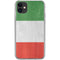 Italy Flag Distressed iPhone 11 Clear Case