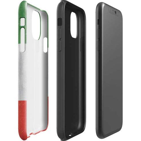 Italy Flag Distressed iPhone 11 Impact Case