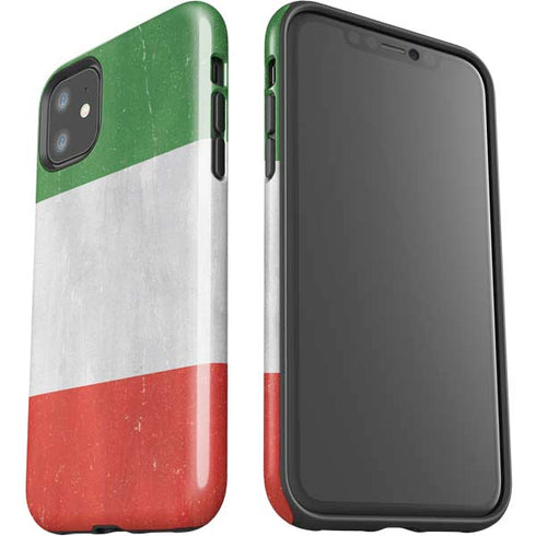 Italy Flag Distressed iPhone 11 Impact Case