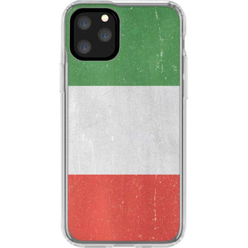 Italy Flag Distressed iPhone 11 Pro Clear Case