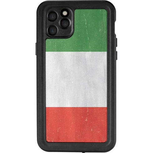 Italy Flag Distressed iPhone 11 Pro Max Waterproof Case