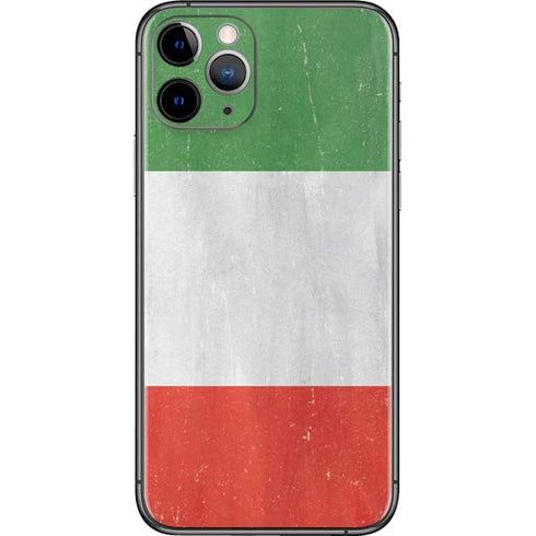 Italy Flag Distressed iPhone 11 Pro Skin
