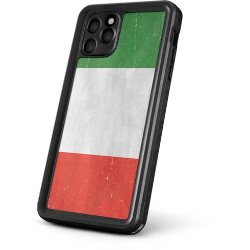 Italy Flag Distressed iPhone 11 Pro Waterproof Case