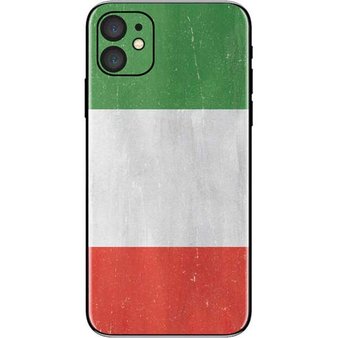 Italy Flag Distressed iPhone 11 Skin