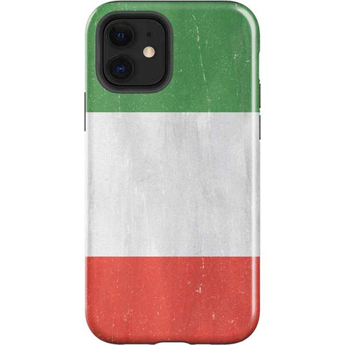 Italy Flag Distressed iPhone 12 Impact Case