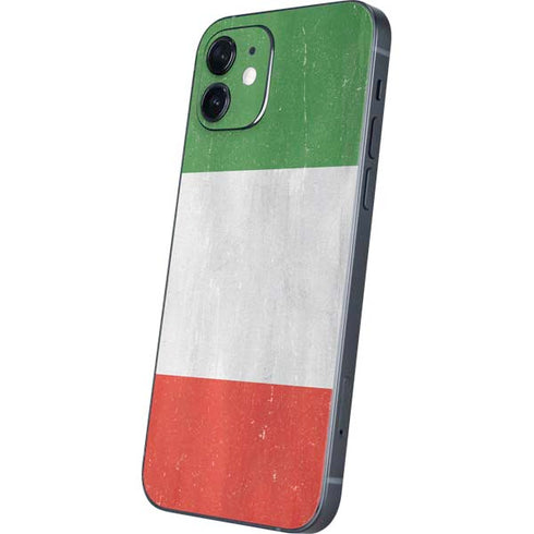 Italy Flag Distressed iPhone 12 Skin