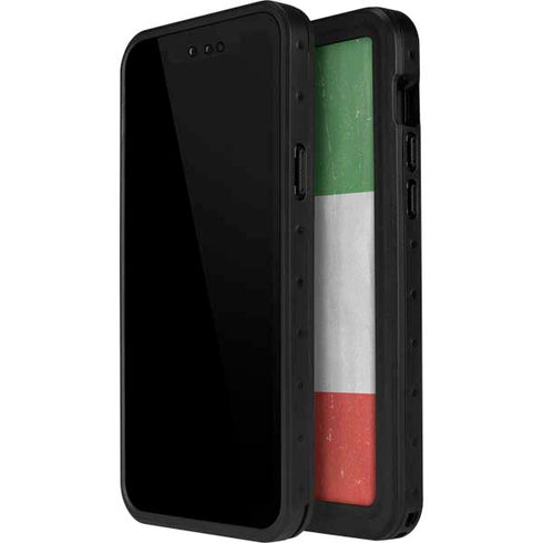 Italy Flag Distressed iPhone 13 Mini Waterproof Case
