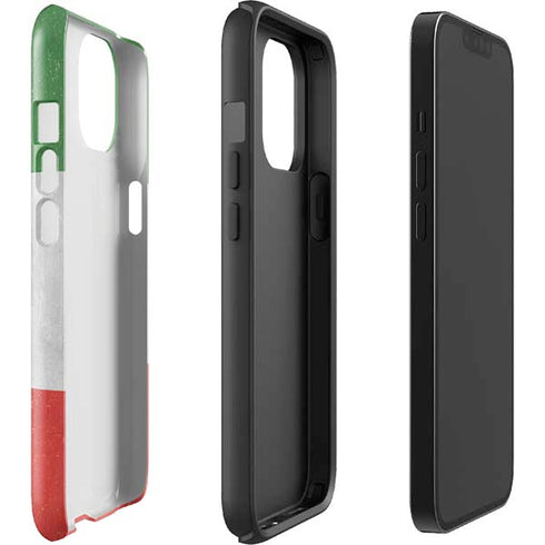 Italy Flag Distressed iPhone 15 Plus Impact Case