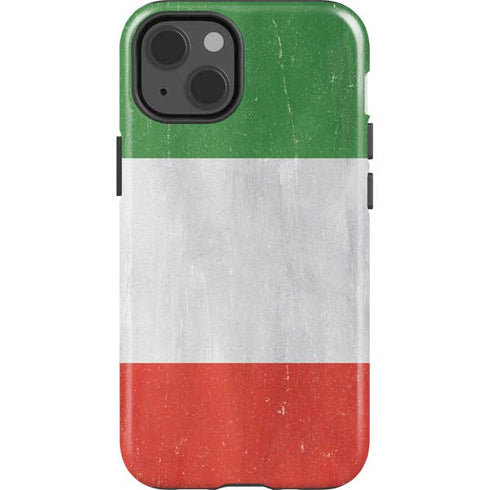 Italy Flag Distressed iPhone 14 Impact Case