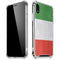 Italy Flag Distressed iPhone XR Clear Case