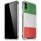 Italy Flag Distressed iPhone XS Max Clear Case
