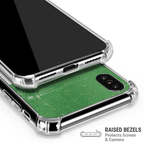 Italy Flag Distressed iPhone XS Max Clear Case