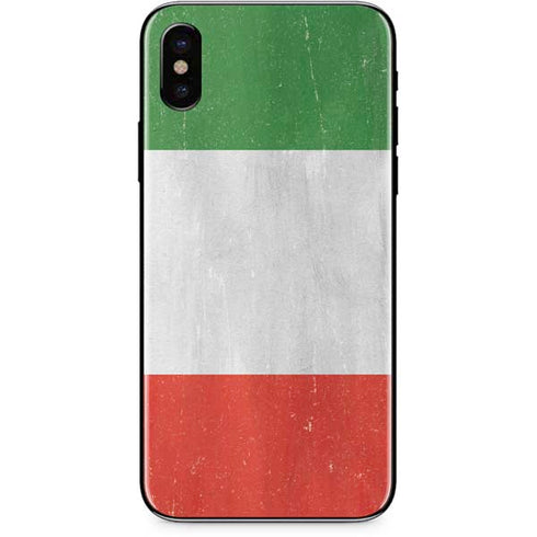 Italy Flag Distressed iPhone XS Max Skin