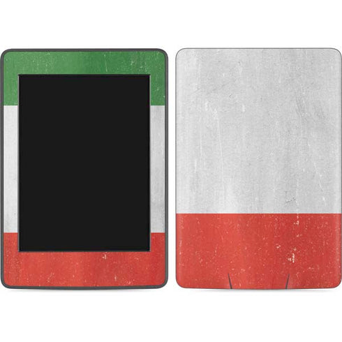 Italy Flag Distressed Amazon Kindle Skin