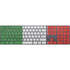 Italy Flag Distressed Magic Keyboard with Numeric Keypad Skin