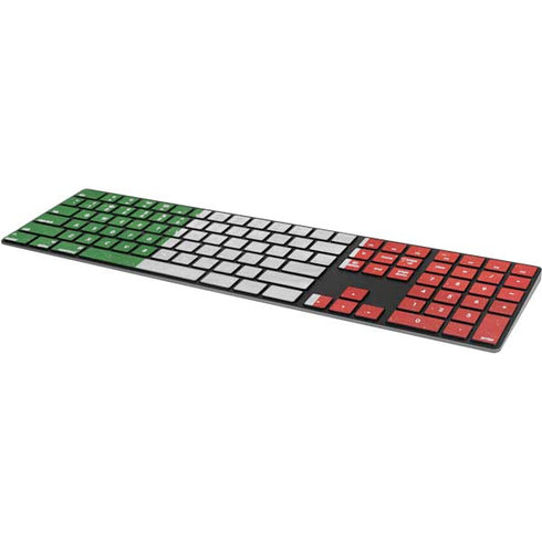 Italy Flag Distressed Magic Keyboard with Numeric Keypad Skin