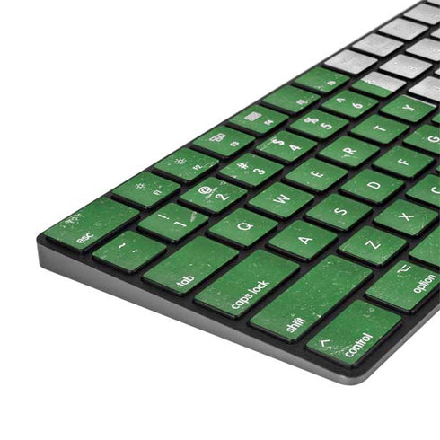 Italy Flag Distressed Magic Keyboard with Numeric Keypad Skin