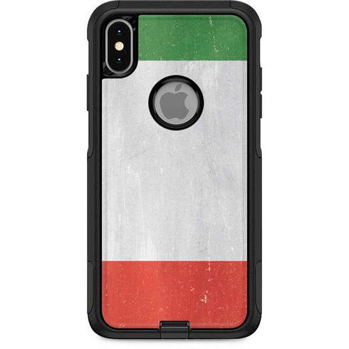 Italy Flag Distressed Otterbox Commuter iPhone Skin