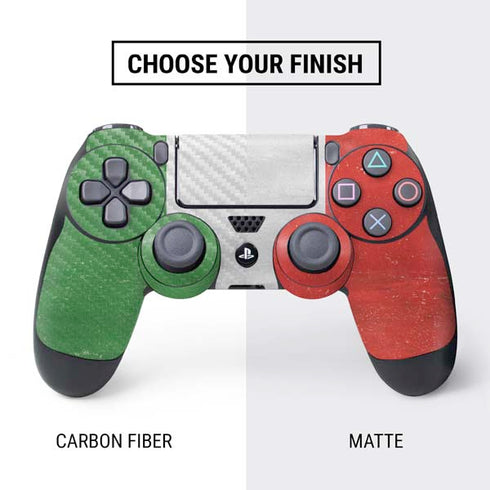 Italy Flag Distressed PS4 Controller Skin
