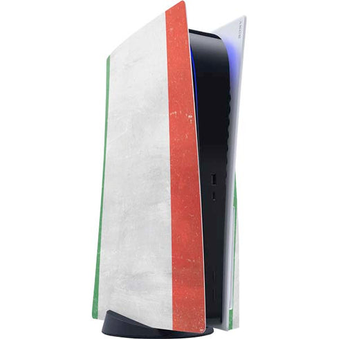 Italy Flag Distressed PS5 Console Skin