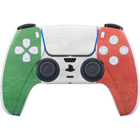 Italy Flag Distressed PS5 Controller Skin