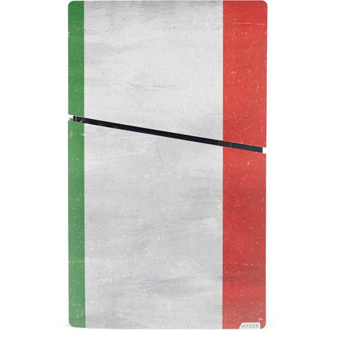 Italy Flag Distressed PS5 Slim Digital Edition Bundle Skin