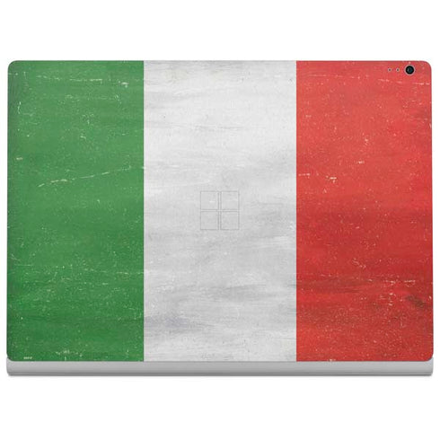 Italy Flag Distressed Surface Book 2 15in Skin