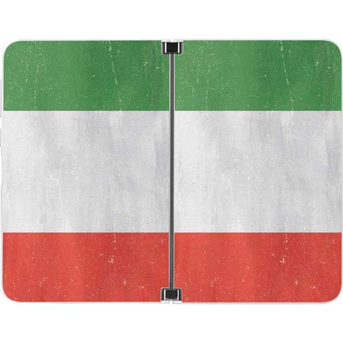 Italy Flag Distressed Surface Duo Skin