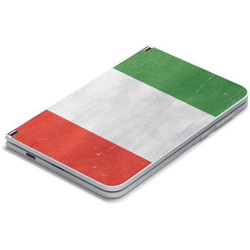 Italy Flag Distressed Surface Duo Skin