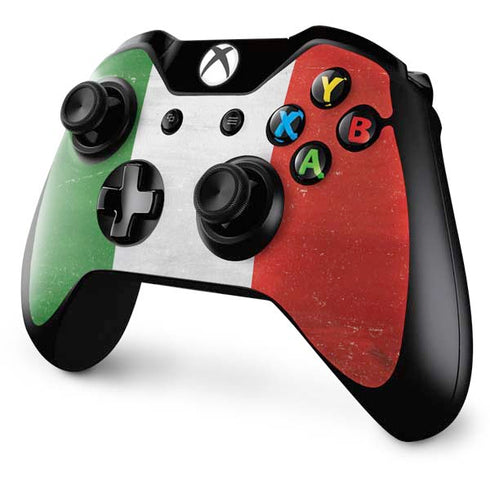 Italy Flag Distressed Xbox One Controller Skin