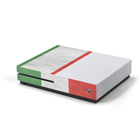Italy Flag Distressed Xbox One S Console Skin