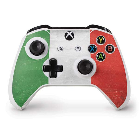 Italy Flag Distressed Xbox One S Controller Skin