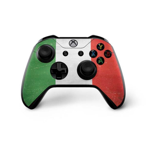 Italy Flag Distressed Xbox One X Controller Skin