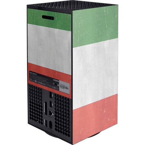 Italy Flag Distressed Xbox Series X Console Skin