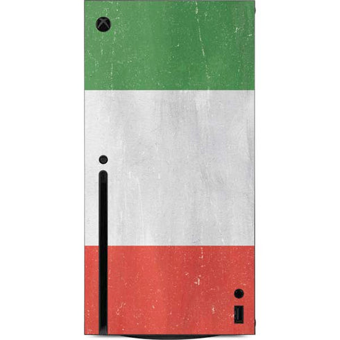 Italy Flag Distressed Xbox Series X Console Skin