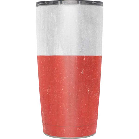Italy Flag Distressed Yeti 20oz Tumbler Skin