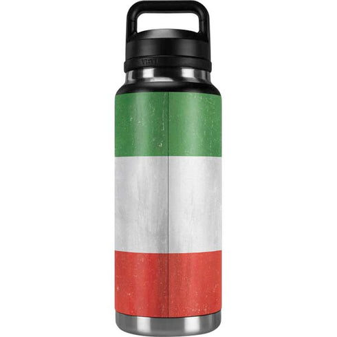 Italy Flag Distressed YETI Rambler 36oz Bottle Skin