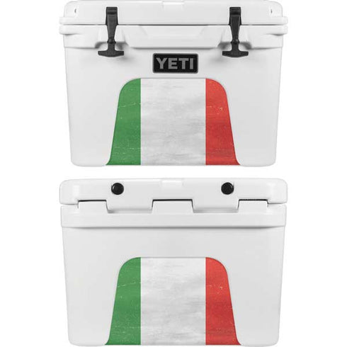 Italy Flag Distressed YETI Tundra 35 Hard Cooler Skin