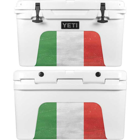 Italy Flag Distressed YETI Tundra 45 Hard Cooler Skin