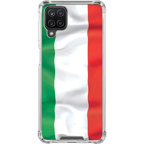 Italy Flag Galaxy A12 Clear Case