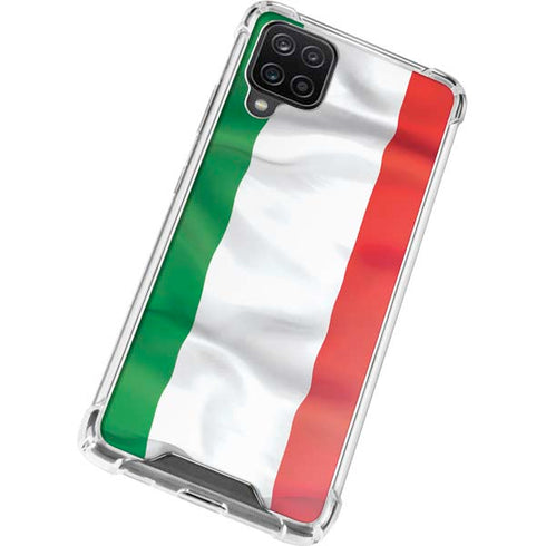Italy Flag Galaxy A12 Clear Case