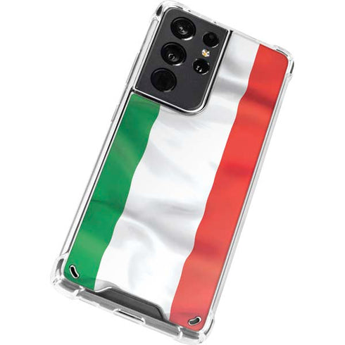 Italy Flag Galaxy S21 Ultra 5G Clear Case