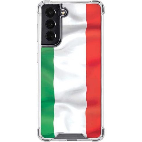 Italy Flag Galaxy S22 Clear Case