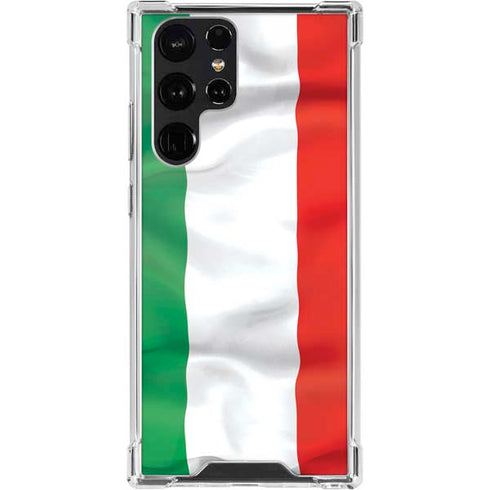 Italy Flag Galaxy S22 Ultra Clear Case