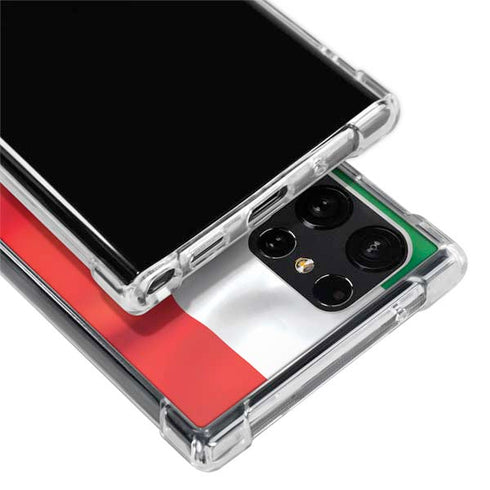 Italy Flag Galaxy S22 Ultra Clear Case