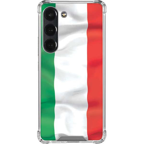 Italy Flag Galaxy S23 Clear Case