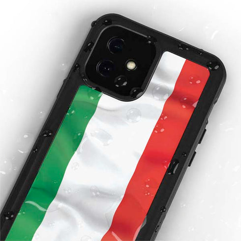 Italy Flag iPhone 12 Mini Waterproof Case