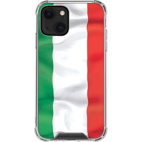 Italy Flag iPhone 14 Plus Clear Case